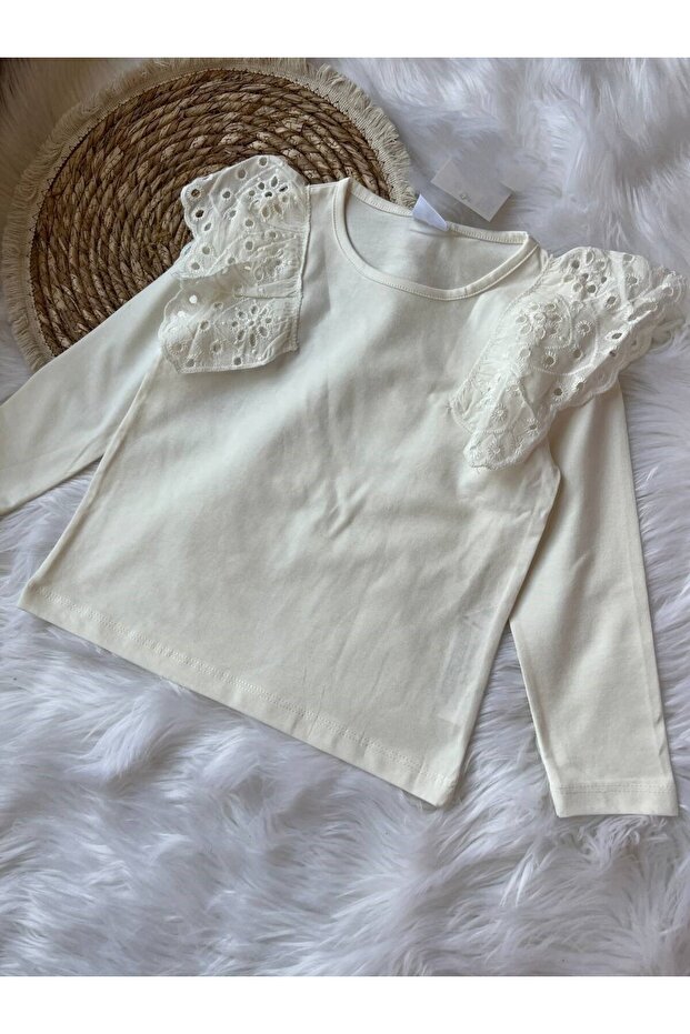 GIRL RUFFLED LONG SLEEVE BODY