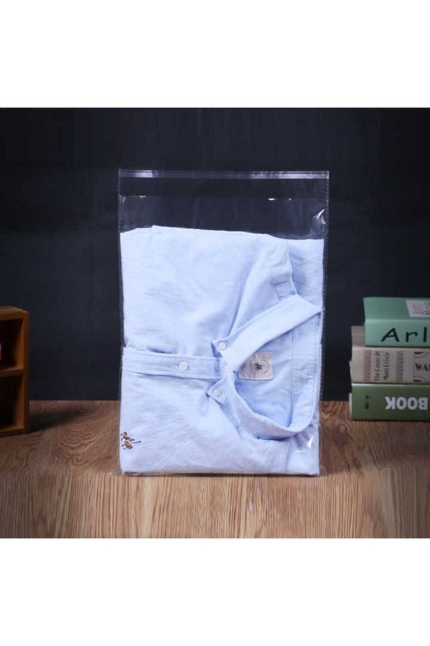 25 Adet 28x35 Bantlı Çeyiz Poşeti Şeffaf Jelatin Poşet Parlak Poşet Çeyiz Paketi - 1