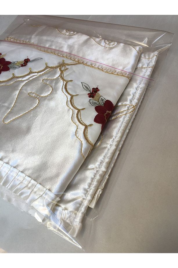 25 Adet 35x55 Bantlı Şeffaf Jelatin Poşet Parlak Çeyiz Poşeti - 5