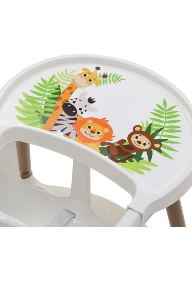 Orman Desenli Basic Mama Sandalyesi Krem - 3