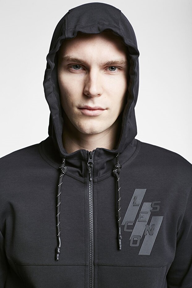 23b-1104 Fermuarlı Kapşonlu Üst - 5