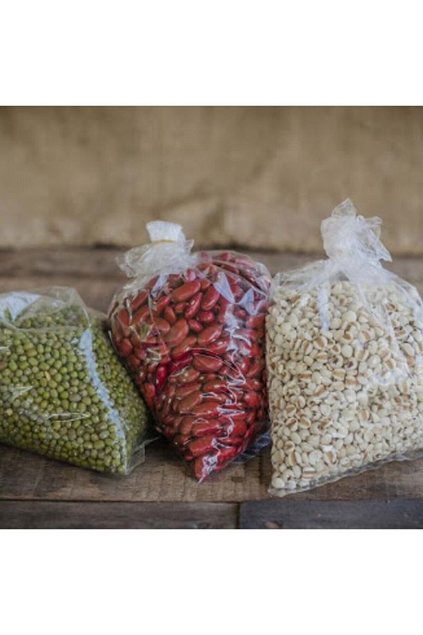50 Adet Bakliyat Poşeti Ultra Kalın Şeffaf Şeker Bakkaliye Torbası 20x30 - 2