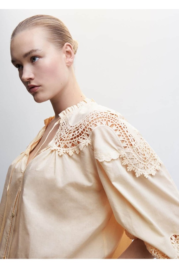 Işlemeli Ipli Bluz - 7