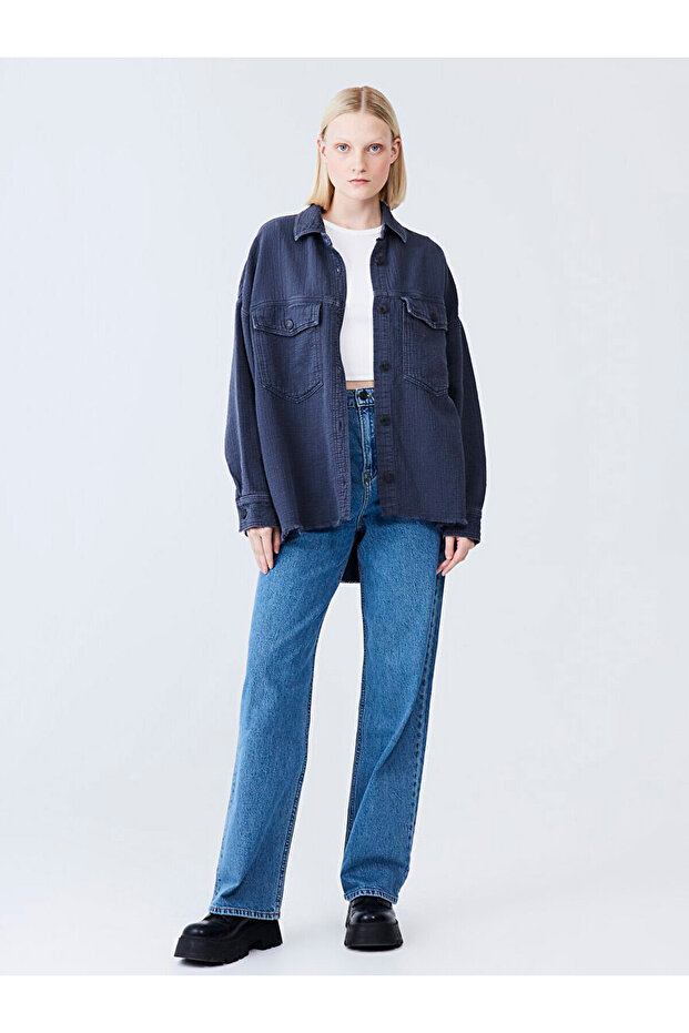 Elıo Oversıze Jean Gömlek - 1