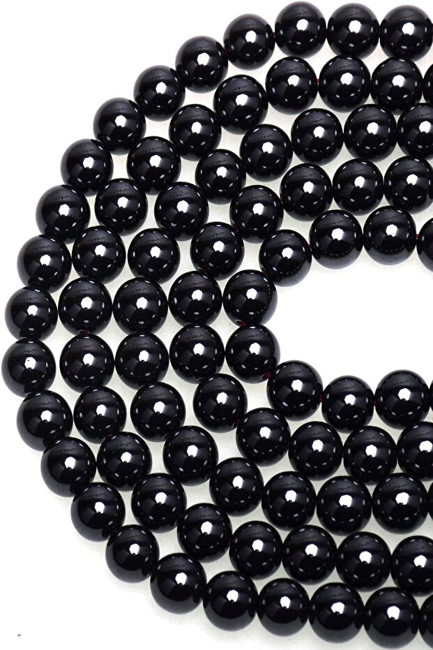 8mm Shiny Onyx 1 Strand Beads (45-50 Pieces)