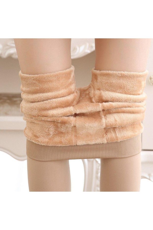 Ravena Keeping Warm and Tightening Woven Wool Thermal Pantyhose Skin Color