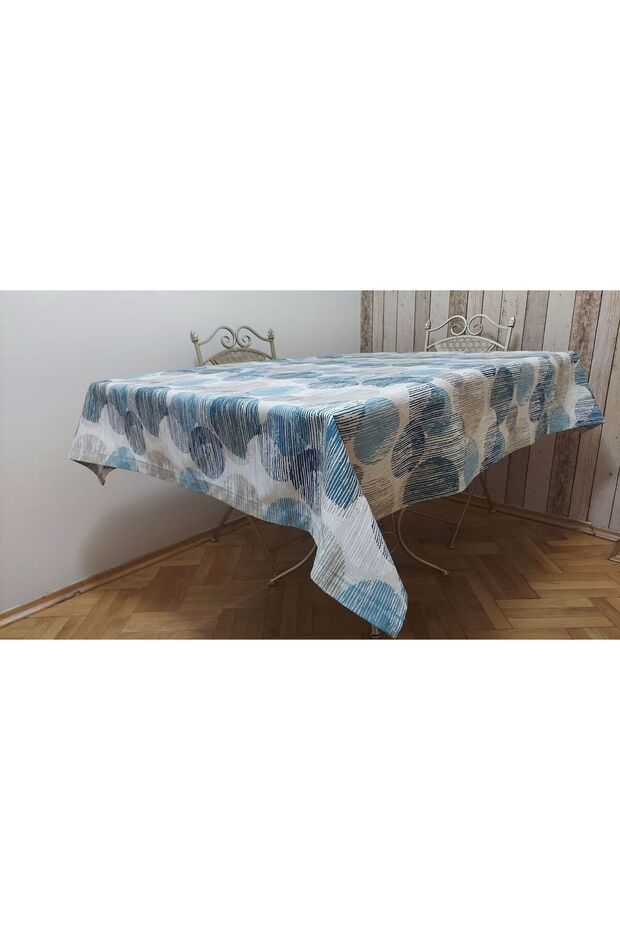 قماش مستطيل، داك (دافع للسوائل، مقاوم للبقع)، مفرش طاولة الطعام - 1