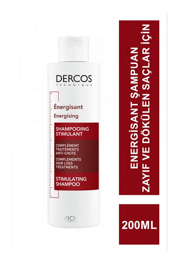DercosEnergising-AMINEXIL® VE PP/B5/B6 Vitaminleriİçeren Saç Dökülmesine Karşı Şampuan 200 ml hiscos - 1