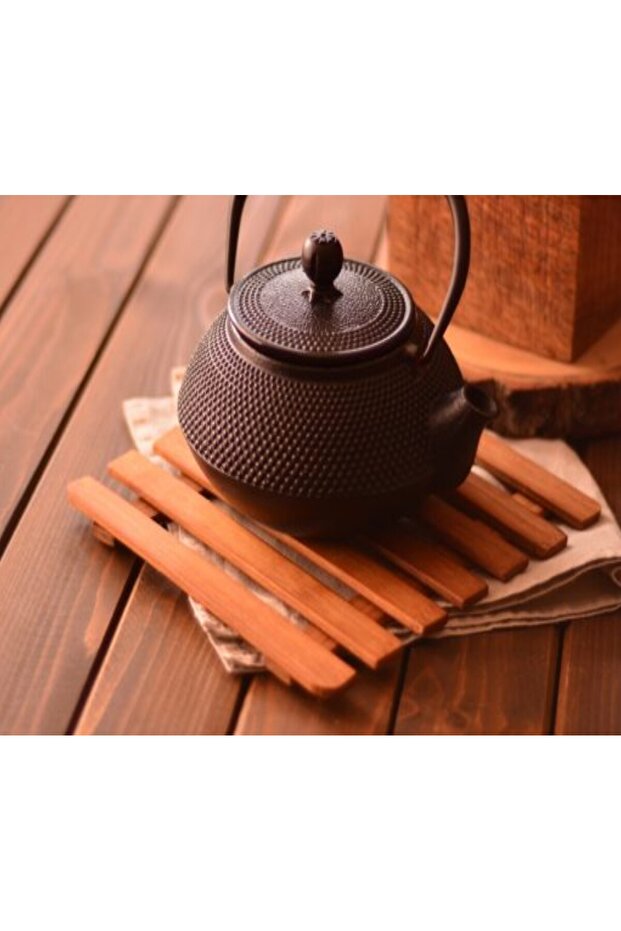 NİHALE BAMBU KARE ÇAY ALTLIĞI (BEYAZ)