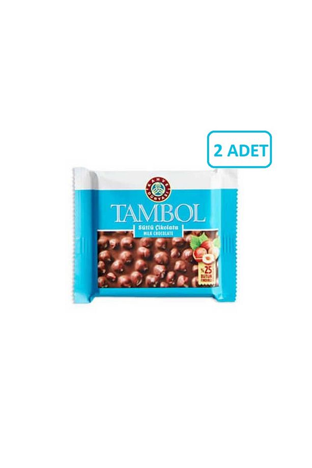 Tambol Tam Fındıklı Sütlü Çikolata 77g (2 ADET) - 1