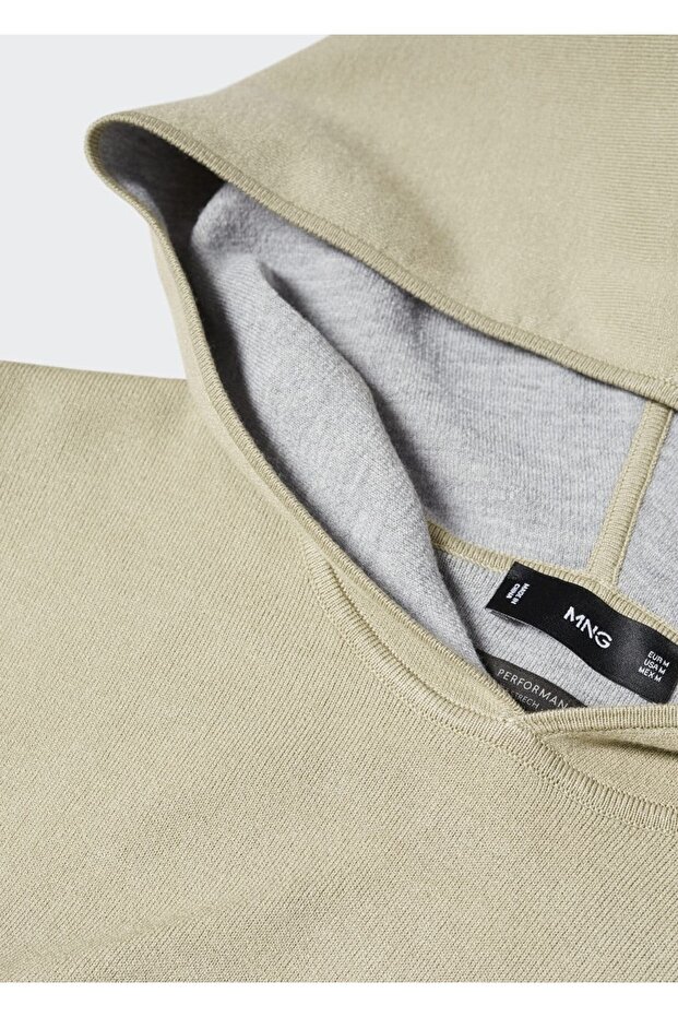 Kapüşonlu Hava Geçirgen Sweatshirt - 7