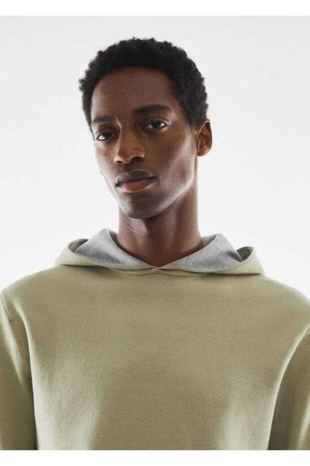 Kapüşonlu Hava Geçirgen Sweatshirt - 5