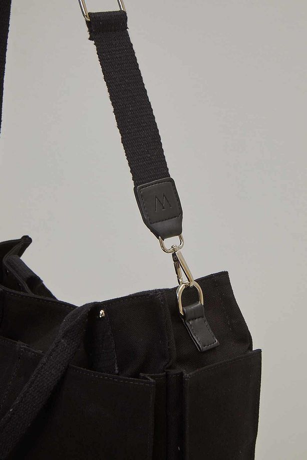STD Kanvas Everyday Bag Siyah Klasik - 8