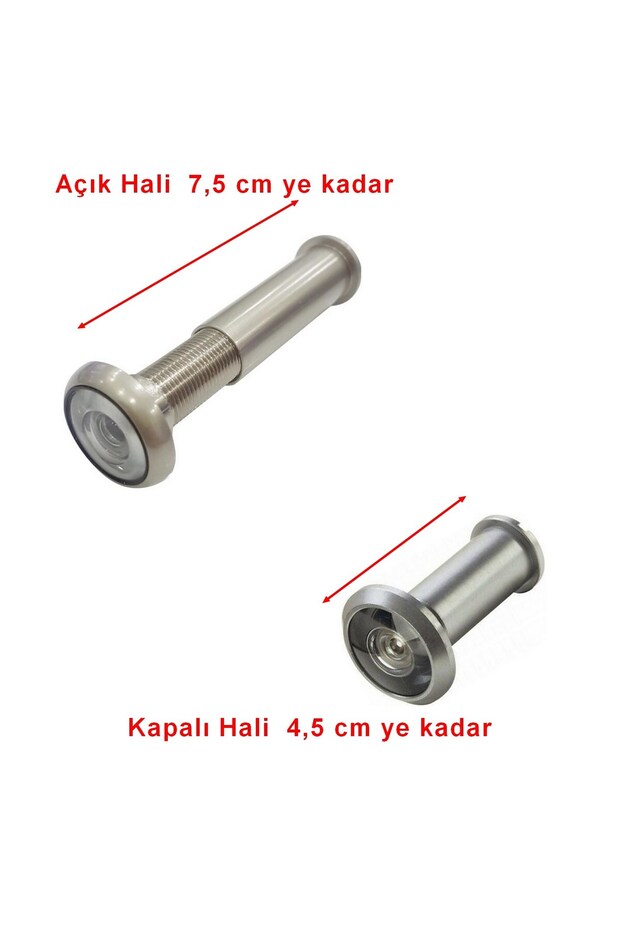 Kapı Dürbünü Çelik Kapı Dürbünü Ahşap Kapı Dürbünü Net Görüntü Ayarlanır 4.5 - 7.5 Cm Ayarlı 360° - 2