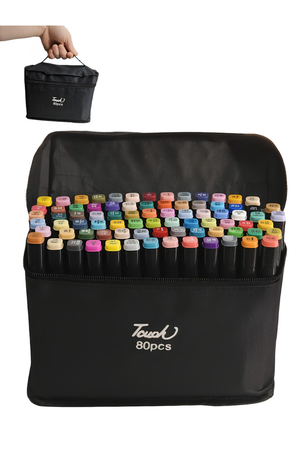 TOUCH 80 Adet Çift Taraflı Marker Kalem DOUBLE - 1