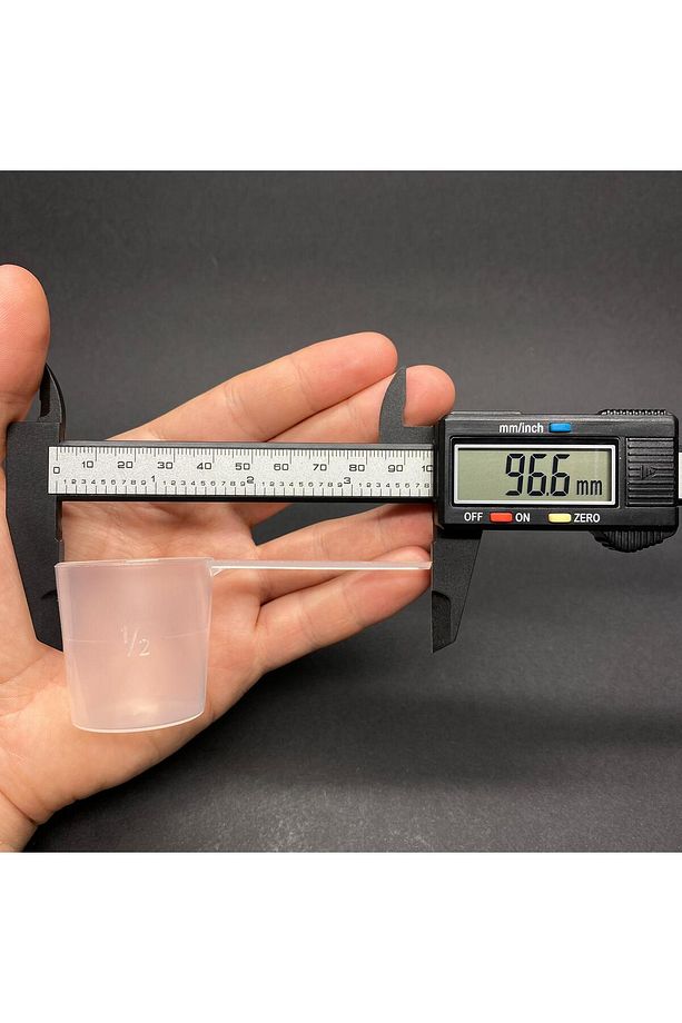 100 Adet - 30ml - Plastik Kaşık Ölçek - Şurup Ölçeği - Toz Ölçeği - Kimyasal Ölçek - Ölçü Kaşığı - 4
