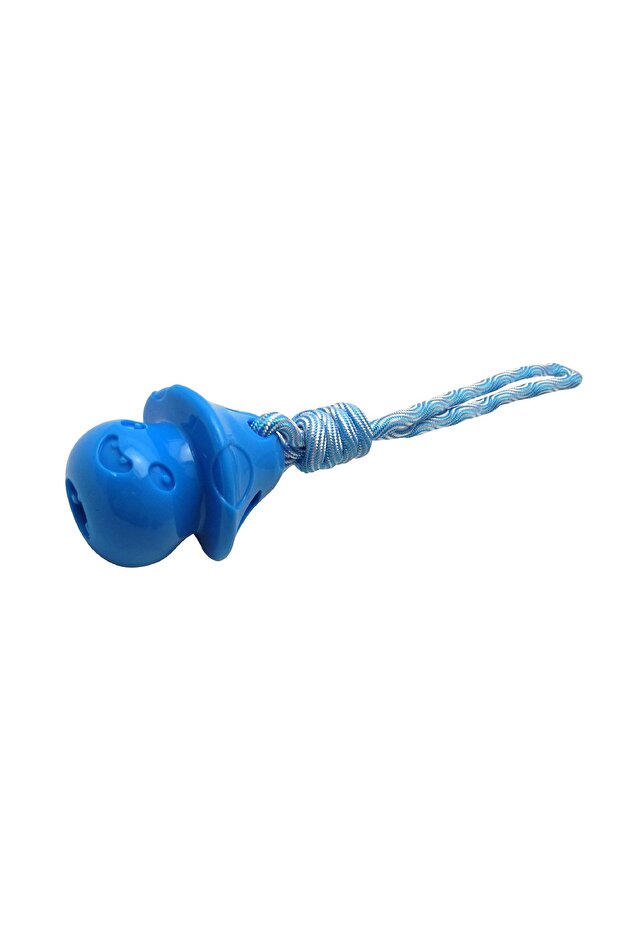 Mushroom Shaped Dog Treat Toy Blue