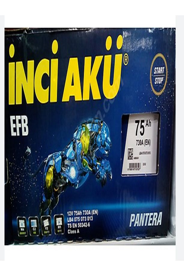 75 Amper Alçak Tip Efb (START-STOP) Akü.!! Yeni - Güncel-üretim.!! - 3