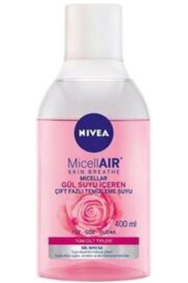 Aqua Rose Micellar Gül Suyu Içeren Çift Fazlı Makyaj Temizleme Suyu,400Ml, Tüm Ciltler Için - 2