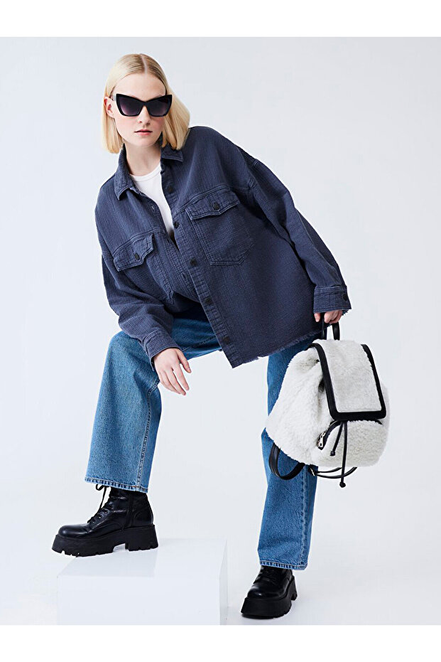 Elıo Oversıze Jean Gömlek - 2