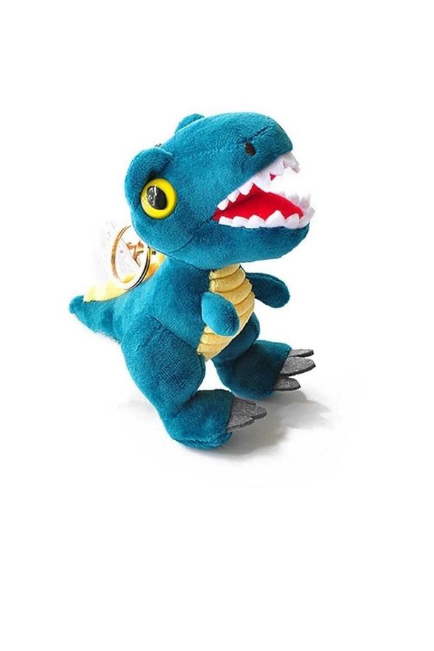 Mavi Dinazor Anahtarlık Çanta Süsü Peluş Dinozor Anahtarlık - 1