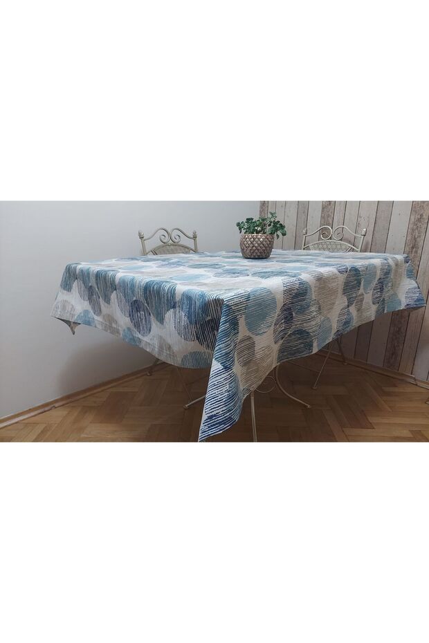 قماش مستطيل، داك (دافع للسوائل، مقاوم للبقع)، مفرش طاولة الطعام - 6