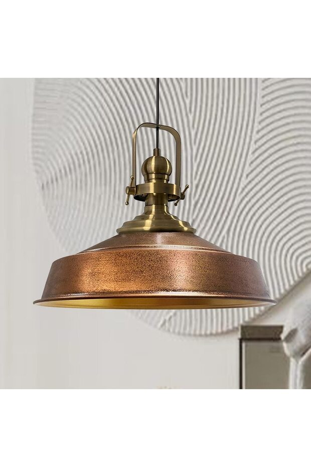 Vintage Pendelleuchte Metall - 5