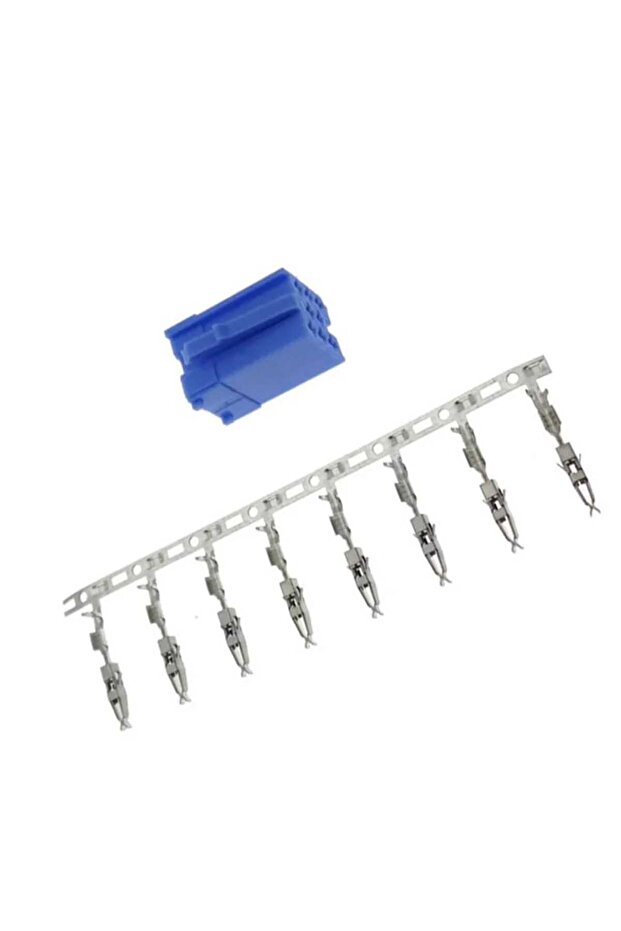 mini iso soket mavi 8 pin - 1