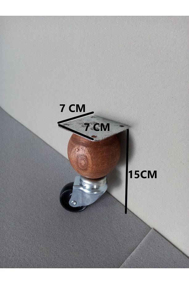 15cm Ahşap Tekerlekli Sihirli Masa Ayağı, Akıllı Masa Ayağı, Akıllı Sehpa Ayağı, Sihirli Sehpa Ayağı - 2