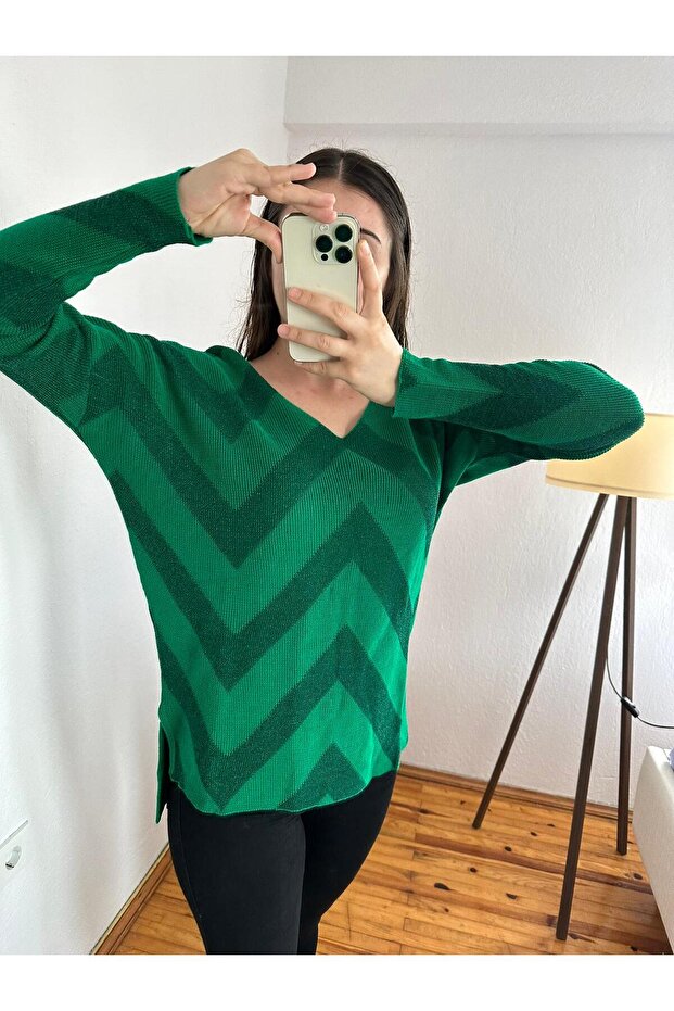 SİMLİ ÖRME TRİKO KAZAK - 2