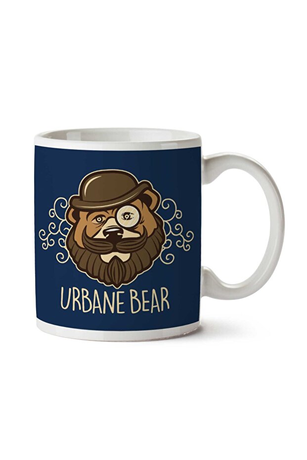 كوب مطبوع على الجانبين من Urbane Bear