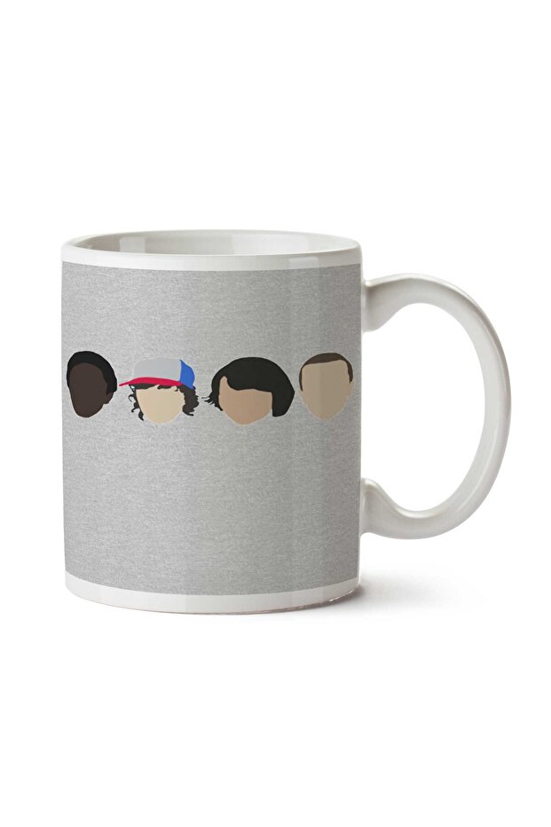 كوب مطبوع عليه وجهين من Stranger Things Faces - 1