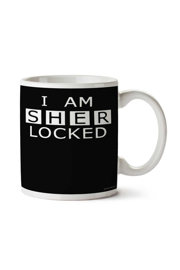 كوب شيرلوك هولمز من كونسولينج كات مطبوع على الجانبين