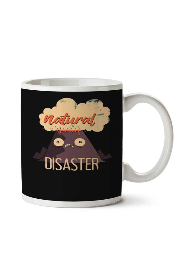 كوب مطبوع على الجانبين من Natural Disaster