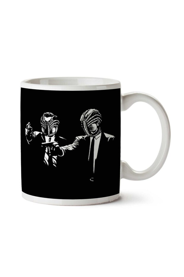 كوب Pulp Fiction Alien Facehugger مطبوع على الجانبين