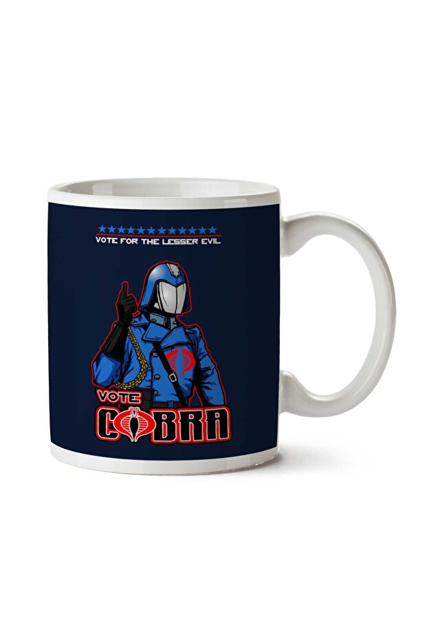 GI Joe Vote Cobra Commander Lesser Evil Two Side Printed Mug