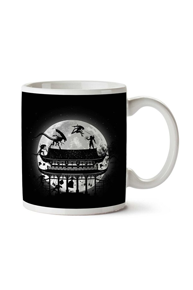 Alien Vs Predator War in Japan Two Sided Printed Mug Cup