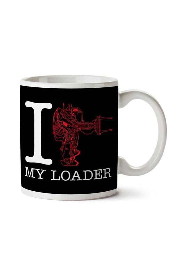 كوب مطبوع على الجانبين من Alien I Heart My Loader