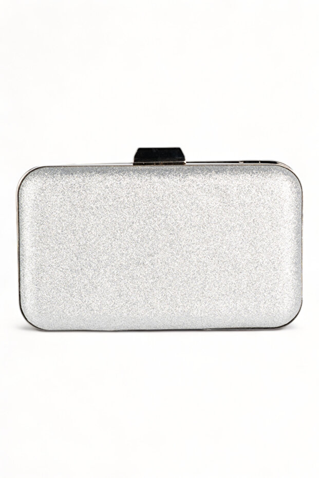 Silver Lame Color Silvery Kumsim Evening Bag Evening Bag Wedding Bag Clutch Bag
