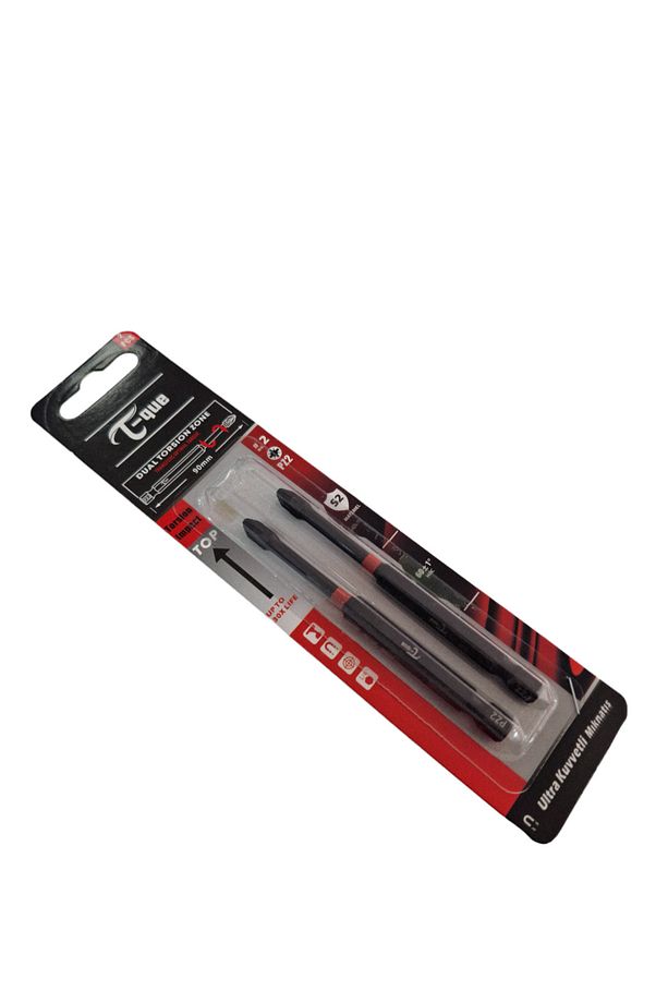 (2 ADET) S2 ÇELİK Pz2 x 9cm Çelik Ultra Kuvvetlı Mıknatıslı Manyetık Yıldız Uç Vidalama Matkap Ucu - 2