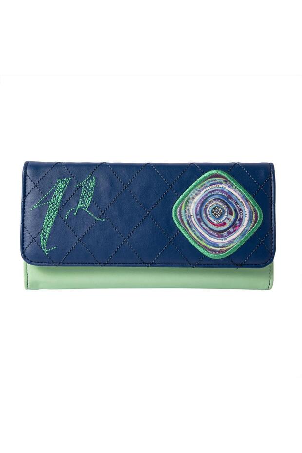 Evil Eye Embroidered Wallet