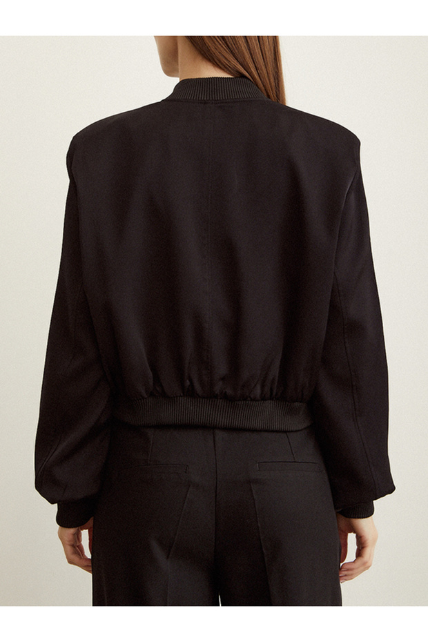 MEVSİMLİK SİYAH BOMBER CEKET - 8