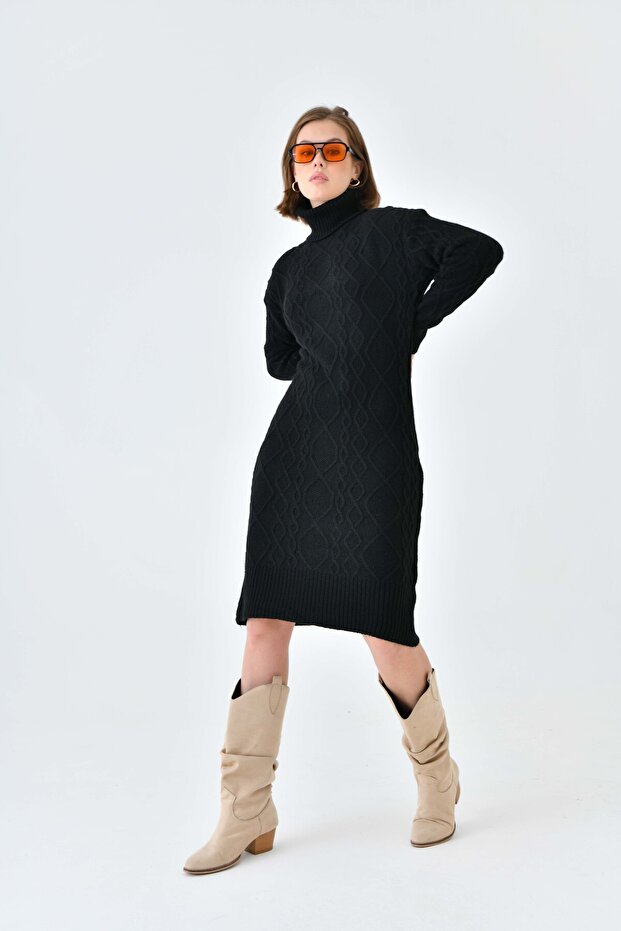 Women's Patterned Knitwear Dress