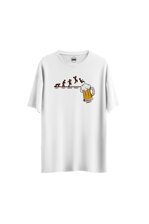 Beer Digital Printed Regular Relax T-Shirt