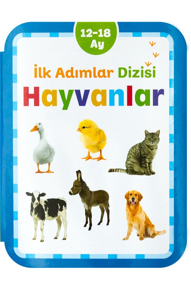 İLK ADIMLAR DİZİSİ 12-18 AY HAYVANLAR VE RENKLERLE DANS SEVİMLİ HAYVANLARIM BOYAMA KİTABI SETİ - 2