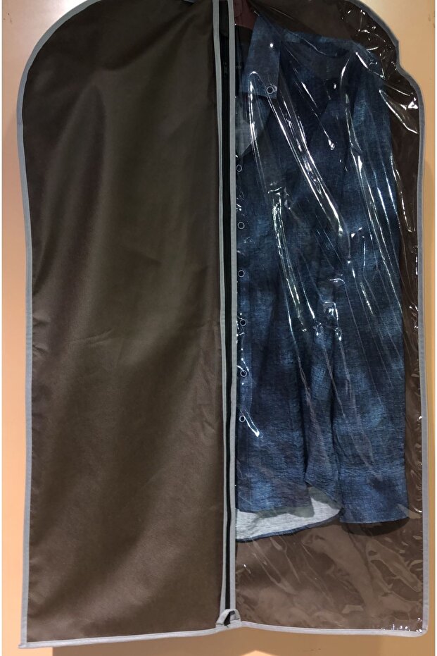 Suit Cover, Garment Protector and Carrier Cover, Gamboç, Transparent Visible, 64x100 cm