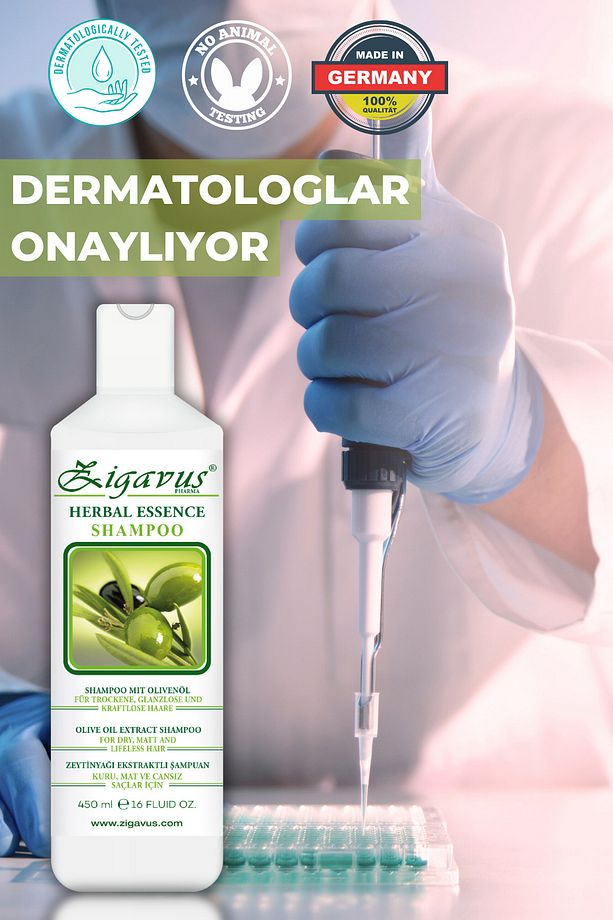 Kuru Mat ve Cansız Saçlar İçin Zeytinyağı Ekstraklı Şampuanı 450 ml 8699349130350 - 3