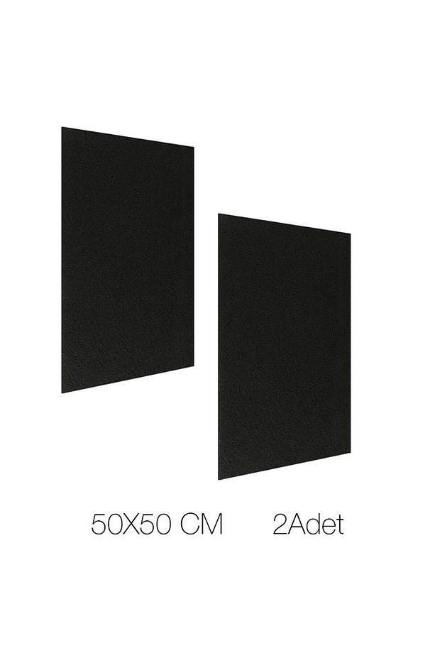 /2 Adet 10mm Hava Temizleyici/davlumbaz Filtre Üstüne Extra Koku Giderme Real Aktif Karbon Keçe - 1
