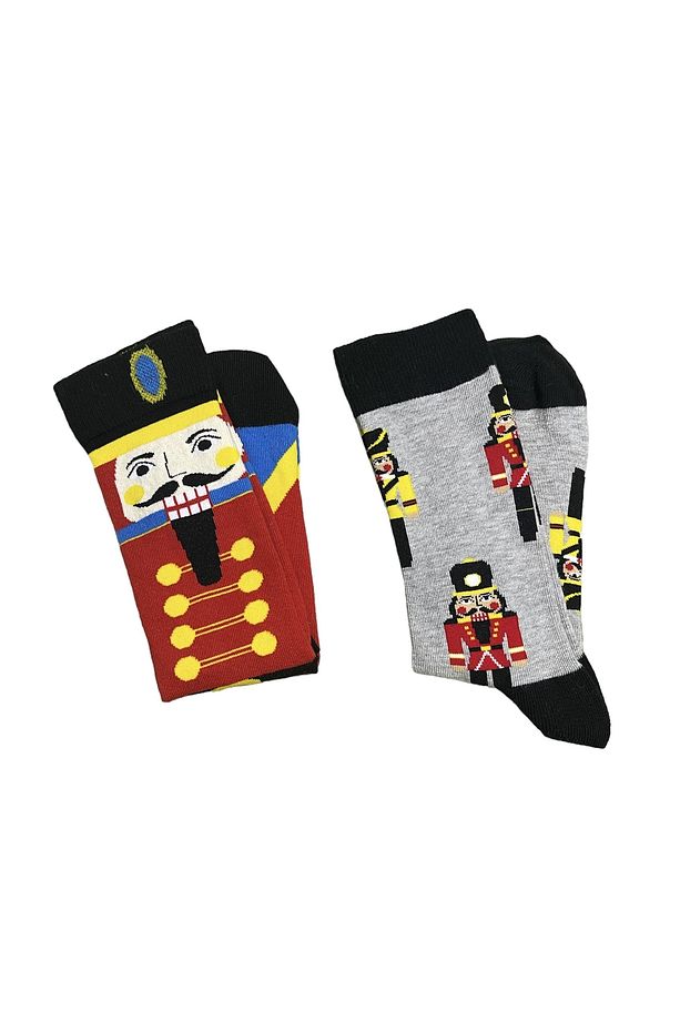 Nutcrackers Fındıkkıran Kurşun Asker Yılbaşı Konsept 2’li Kutulu Çorap - 6