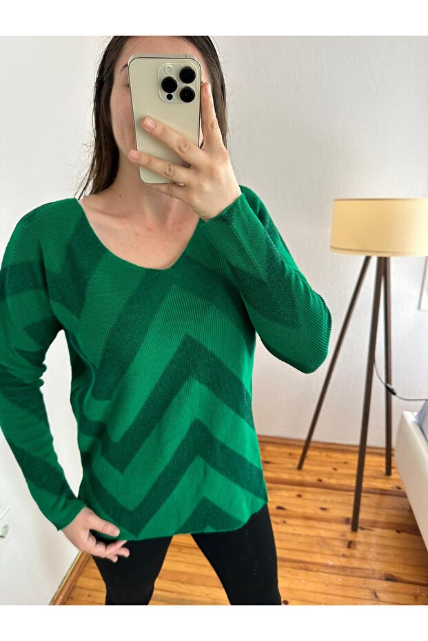 SİMLİ ÖRME TRİKO KAZAK - 3